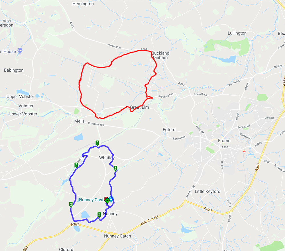 Walk comparison map