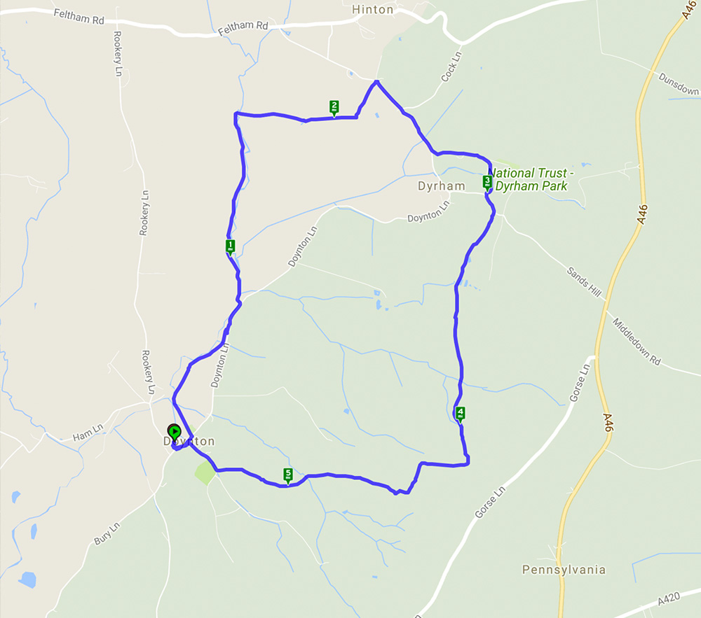 Start of the walk