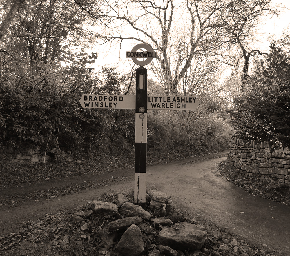 A lovely old-fashioned sign post